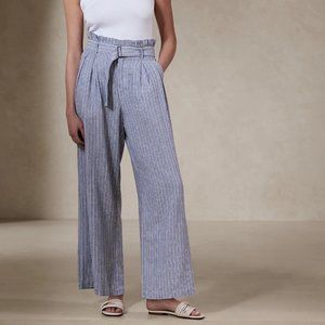 Banana Republic Linen Wide Leg Pant, Size 10